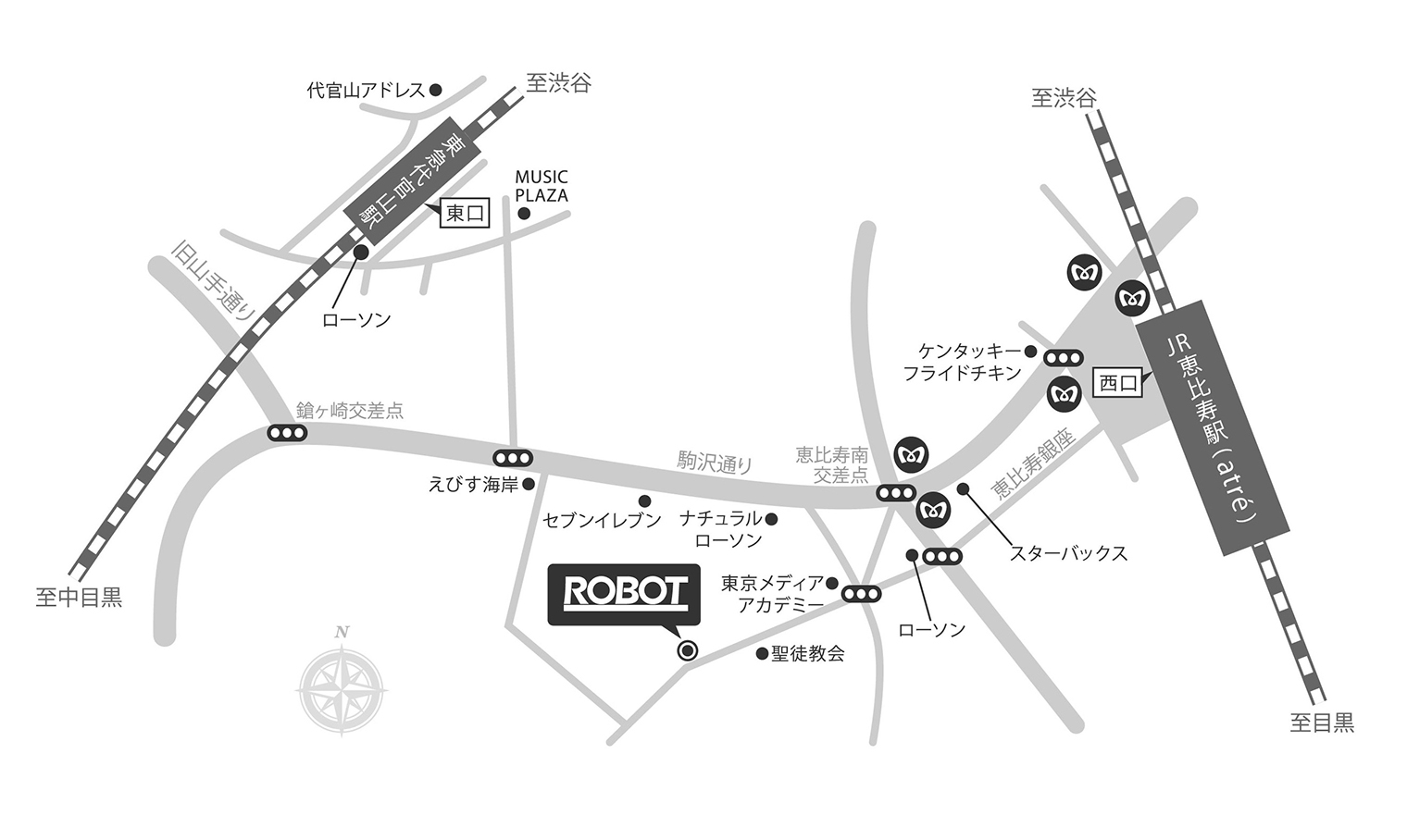 恵比寿本社 地図